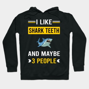 3 People Shark Teeth Hoodie